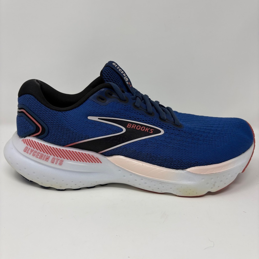Brooks Glycerin GTS 21 Women's Size 9.5 Blue Running Shoes (1204091B496)